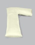 Cream L Shaped Pregnancy Pillow & Pillowscase / Cover